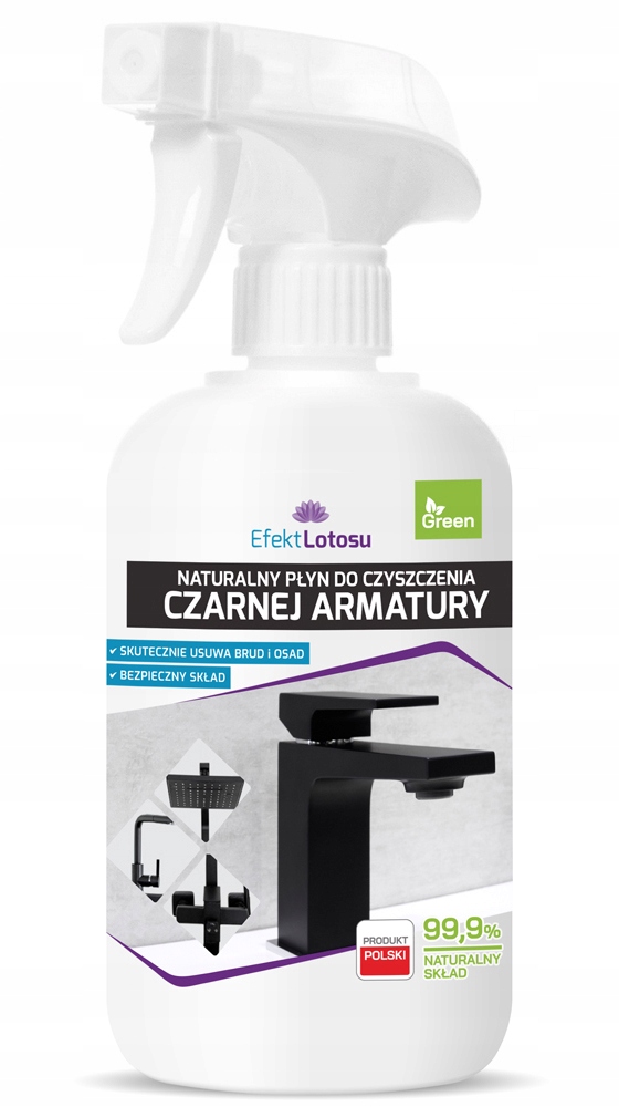 Lotos Effect Natural čistič 500 ml | Na čierne armatúry a keramiku, bez šmúh